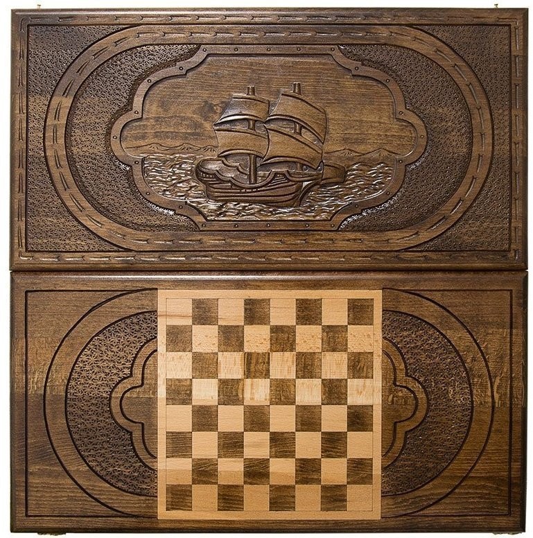 Нарды резные "Парусник", Mirzoyan (28670)