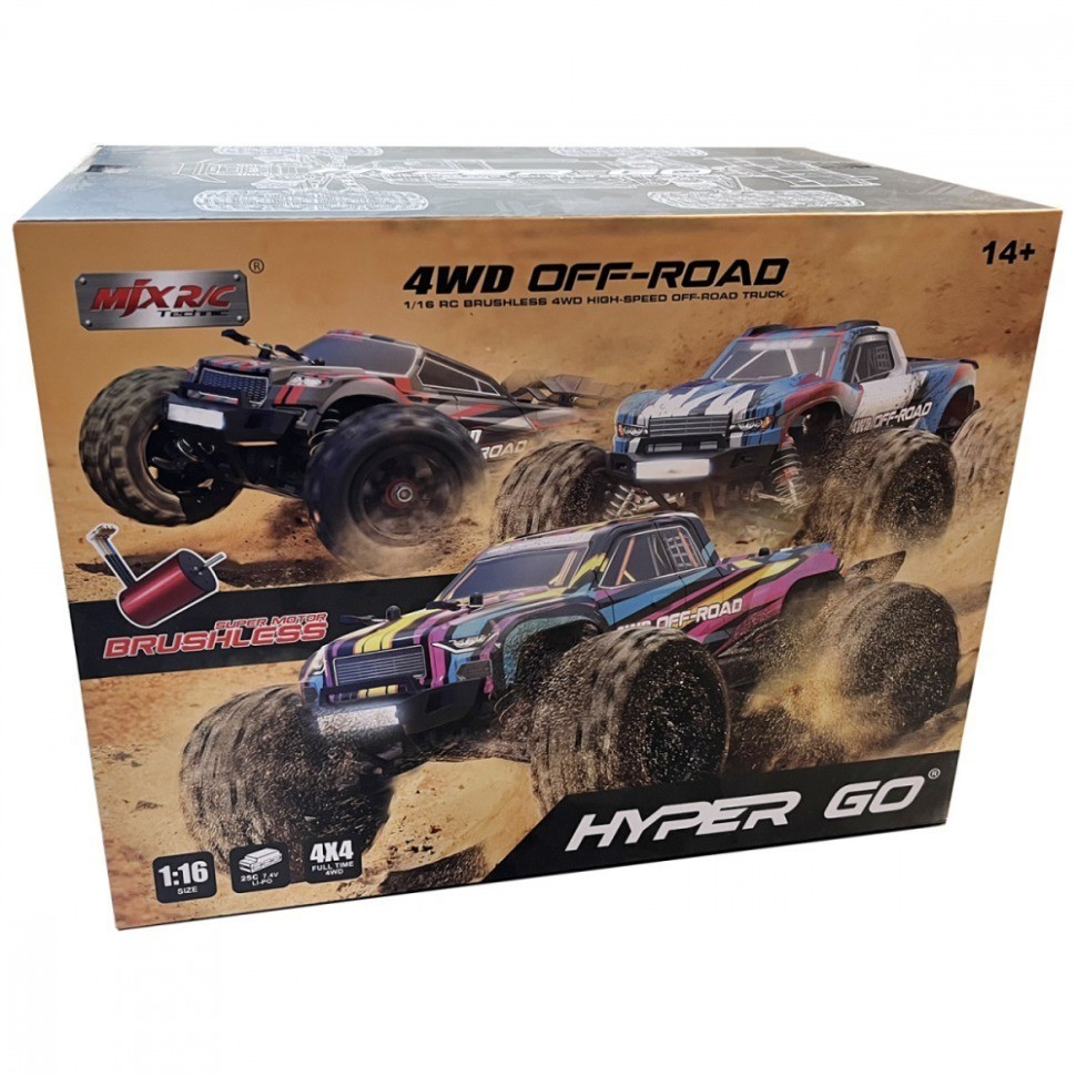 Радиоуправляемый монстр MJX Hyper Go 4WD Brushless 1:16 (MJX-16209)