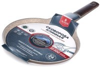 Сковорода блинная с антипригарным покрытием pfluon marble, 24*4,3 см Agness (902-117)