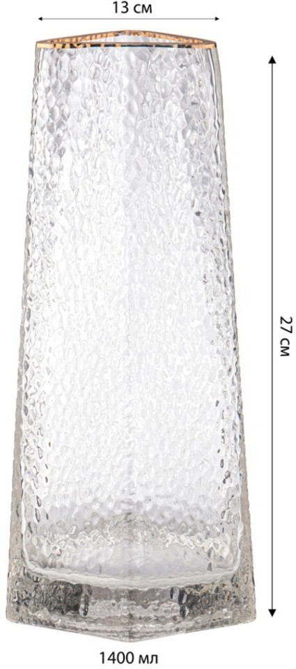 Ваза диаметр=13 см. высота=27 см Lefard (182-1013)