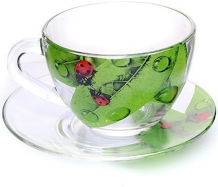 Чайная пара Живая природа Зеленый лист (337-Д)
