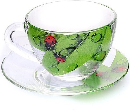 Чайная пара Живая природа Зеленый лист (337-Д)