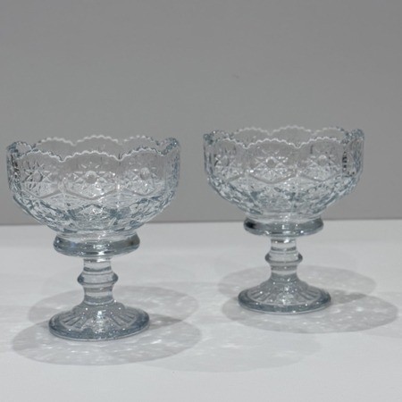 Ваза FUJIN на ножке набор 2 шт. 370мл (7418)