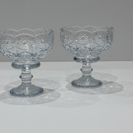 Ваза FUJIN на ножке набор 2 шт. 370мл (7418)