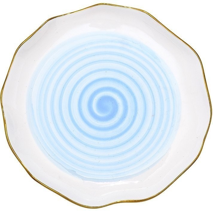 Тарелка MISTERO голубая 20см (6) (TT-00008234)