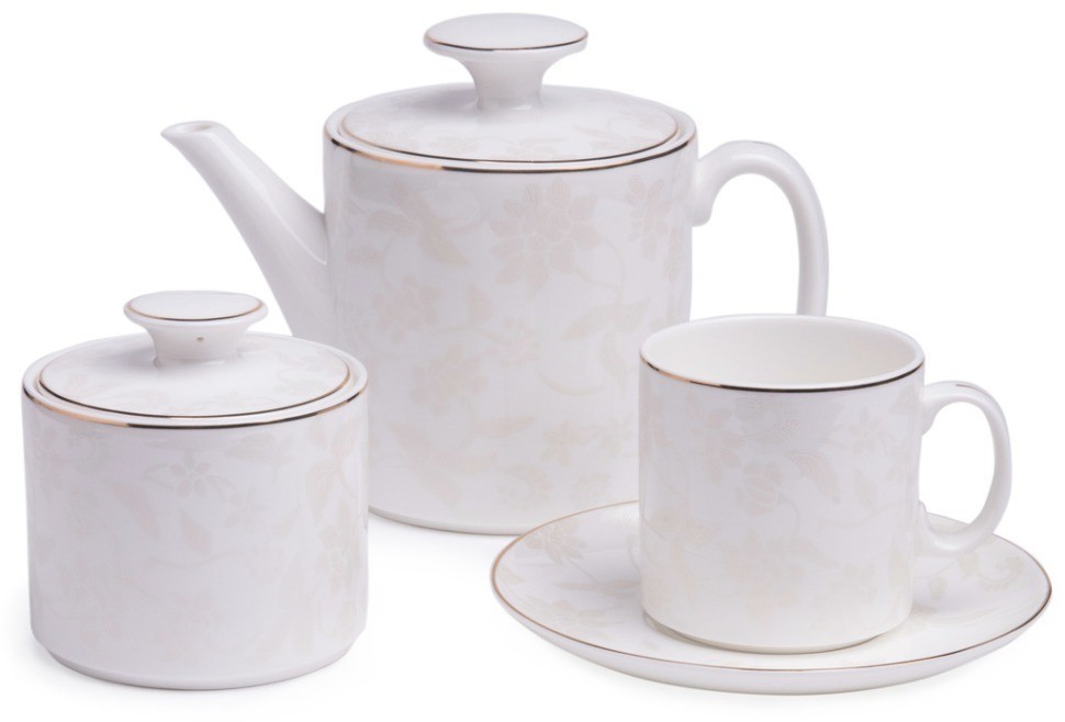 Чайный сервиз lefard "снежная королева" на 6 пер. 14 пр (440-302)