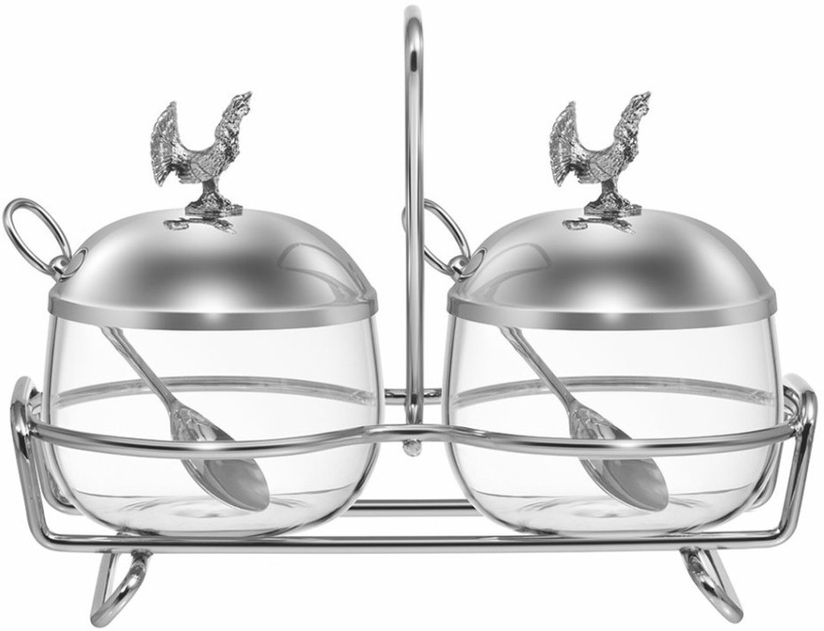 Емкость для хранения двойная lefard серия "охота" 320мл/320мл с ложками (920-106)