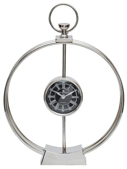 Часы настольные цвет хром d33см (TT-00011210)