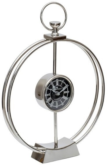 Часы настольные цвет хром d33см (TT-00011210)