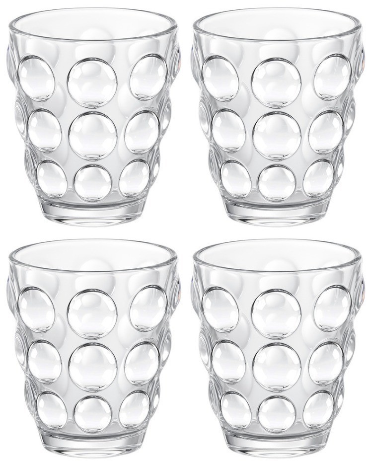 Набор стаканов "bubbles" 4 шт./280 мл Lefard (355-424)