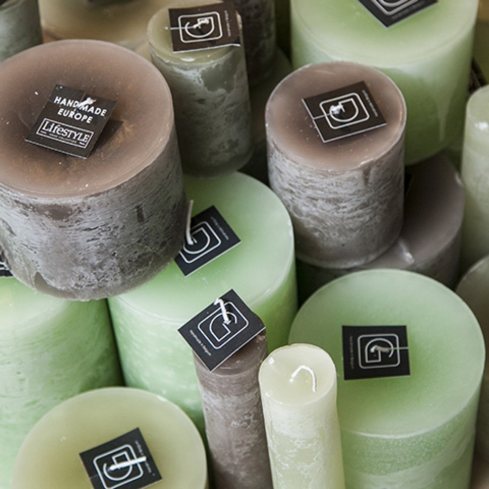 Свеча G146-PIS, 12, Воск, pistache, GOMMAIRE