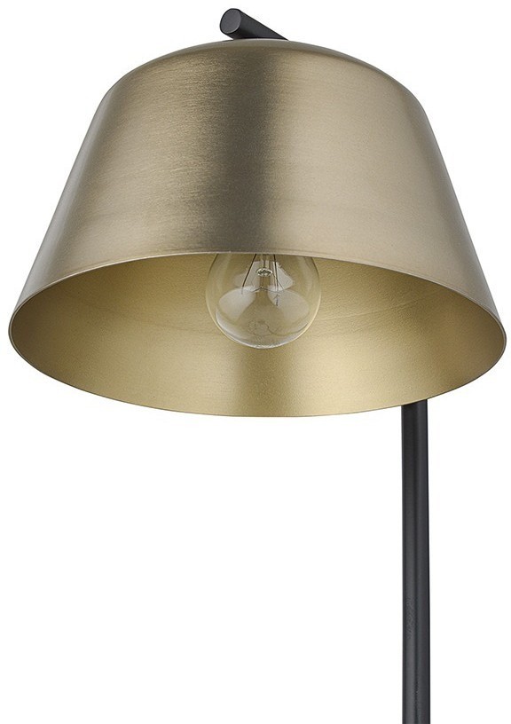 Торшер enkel mon, 138 см, черный/золотистый (76351)