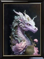 Картина Дракон Тайна с кристаллами Swarovski (3029)