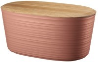 Хлебница с бамбуковой крышкой tierra, 10 л, терракотовая (77974)