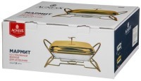 Мармит agness квадратный gold 1,8l (781-503)
