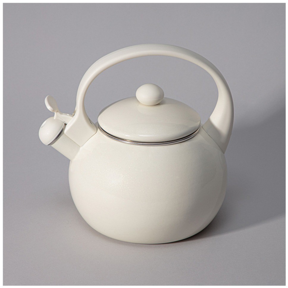 Чайник agness эмалированный со свистком серия "charm", 2,2л (934-593)