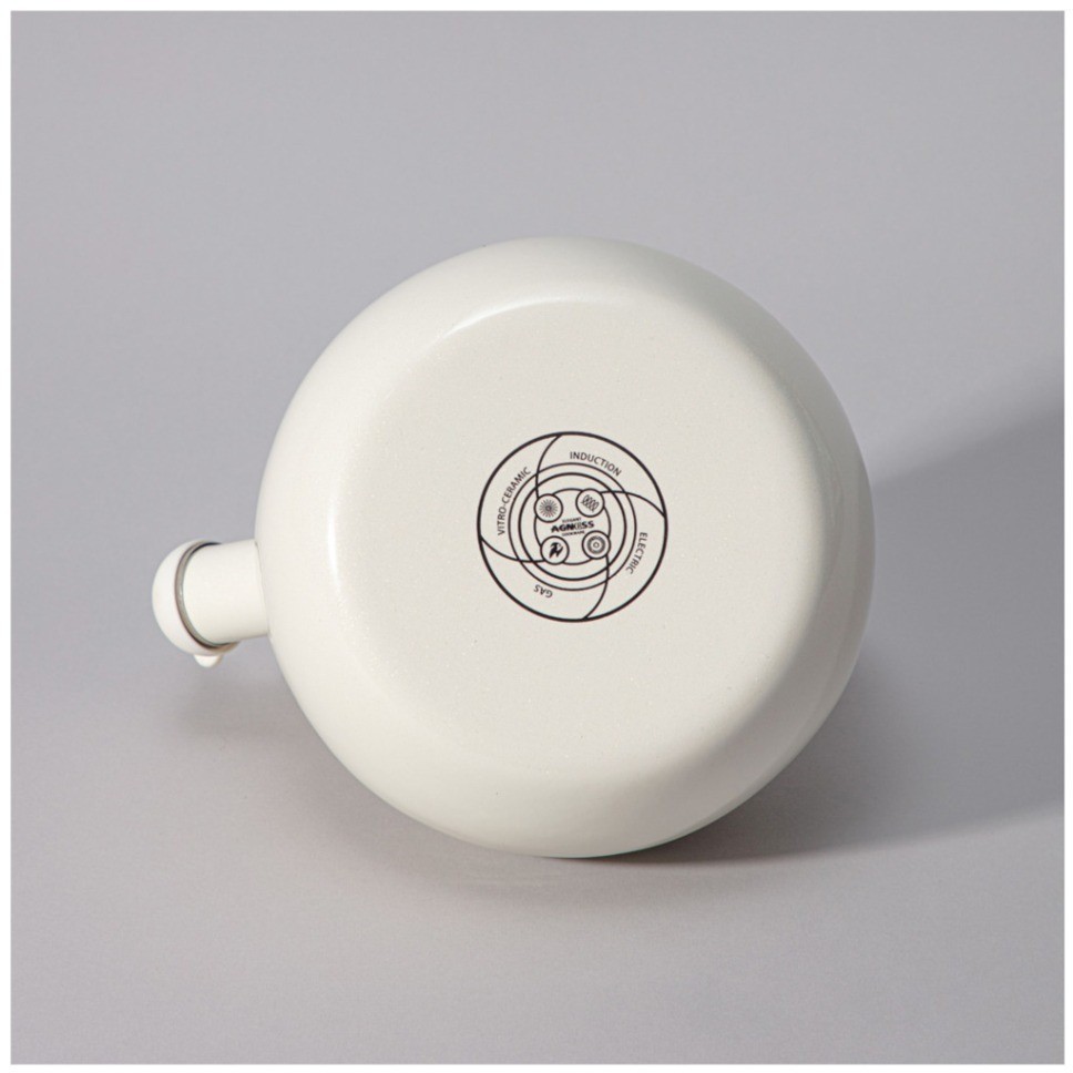 Чайник agness эмалированный со свистком серия "charm", 2,2л (934-593)