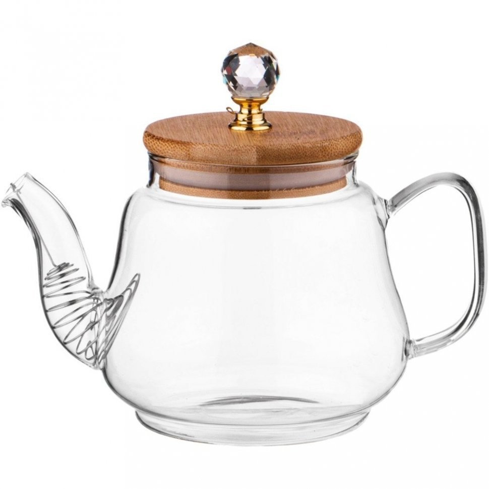 Набор чайников agness "kristall" 630/1500 мл цвет:прозрачный (889-149)