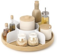 Органайзер для специй bellwood, белый/натуральное дерево (76810)