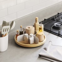 Органайзер для специй bellwood, белый/натуральное дерево (76810)