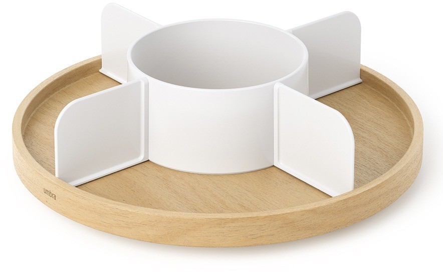 Органайзер для специй bellwood, белый/натуральное дерево (76810)