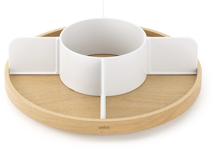 Органайзер для специй bellwood, белый/натуральное дерево (76810)