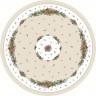 Скатерть  d185 cm круглая, "celebration", цвет: бежевый,  tm lefard, полиэстер 100% (986-001-25)