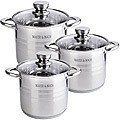 Набор посуды 6пр 5,7+7,2+9,0 л Mayer&Boch (30952)