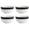 Набор из 4 пиал для хлопьев фарфоровые Luxe Deco 14 см Mikasa MKLDBOWLPK4