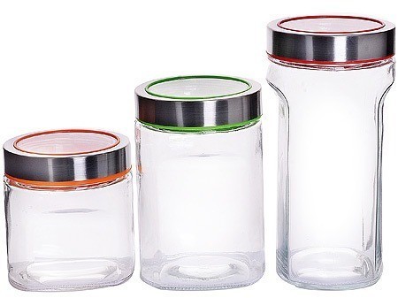 Набор банок для сыпучих продуктов 1550/1050/750мл MAYER BOCH (31060)