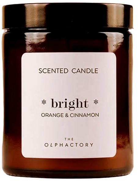 Свеча ароматическая the olphactory, bright, orange&cinnamon, 30 ч (78027)