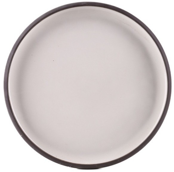 Тарелка E735-P-10187/8.5, 21 см, керамика, black/white, ROOMERS TABLEWARE