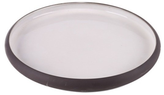 Тарелка E735-P-10187/8.5, 21 см, керамика, black/white, ROOMERS TABLEWARE