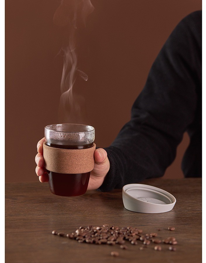 Кружка cozy cup, 350 мл, светло-серая (78677)