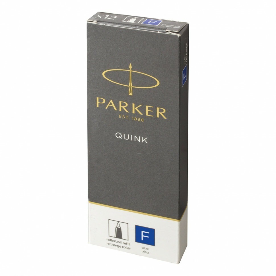Стержень для ручки-роллера Parker "Quink RB" металлический 116 мм узел 0,5 мм синий 170316 (89459)
