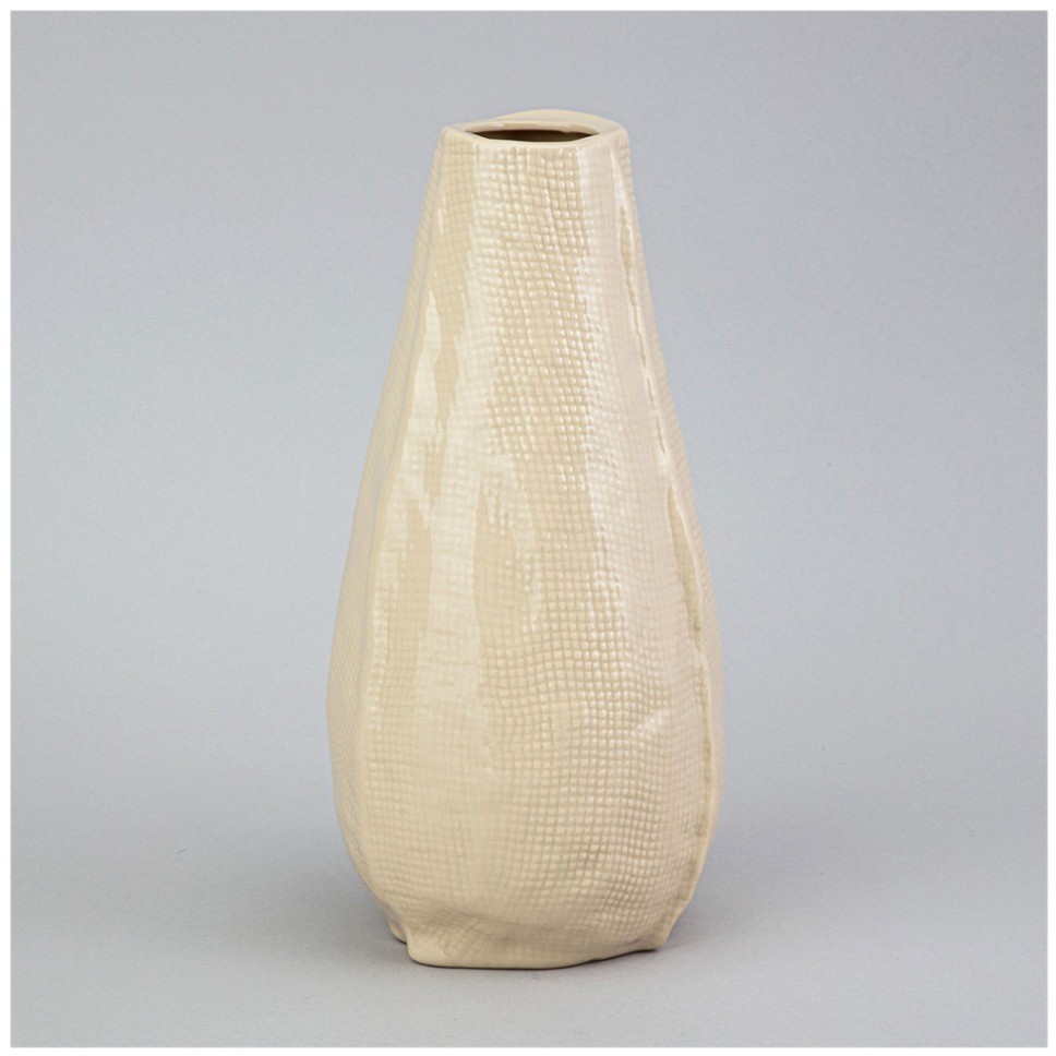 Ваза 13*13*25см цвет: бежевый Lefard (374-139)