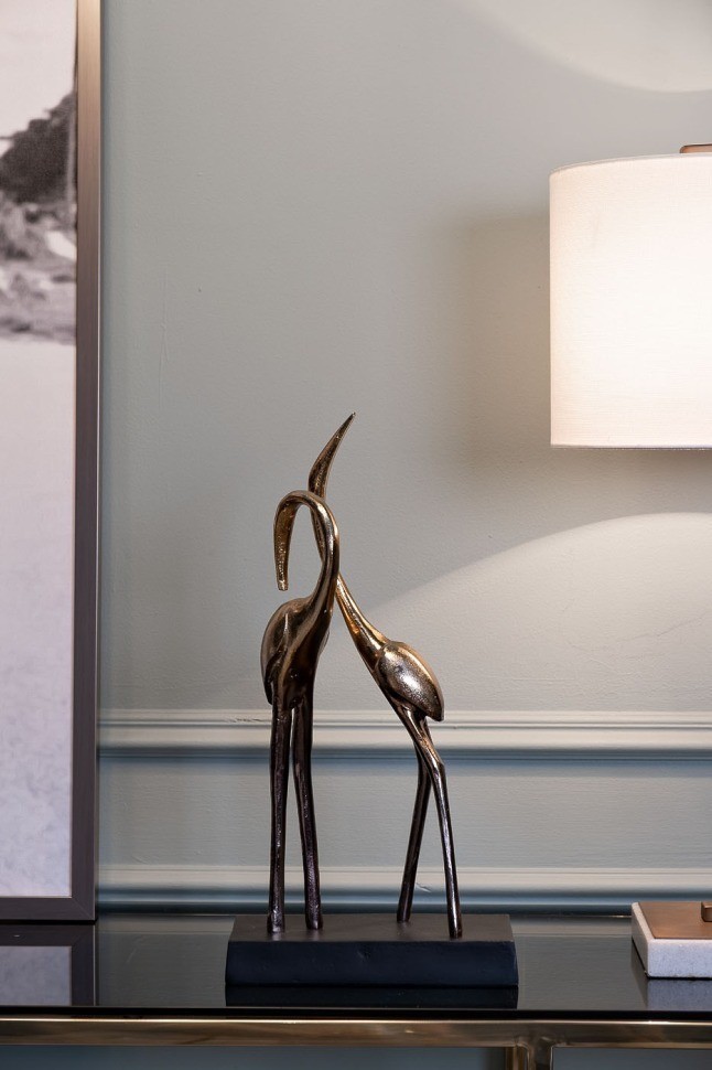 Статуэтка "Две цапли" цвет золото 23*13*43см (TT-00007812)