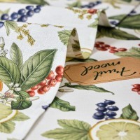 Набор полотенец из 2-х шт &quot;fruit basket&quot;,40х60см 100% хлопок,белый,твил Lefard (850-741-63)