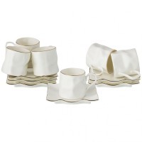 Кофейный набор lefard &quot;раффл голд&quot; на 6 пер. 12 пр. 130 мл (264-992)