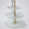 Конфетница сервировочная для фруктов, конфет, сладостей 3 яруса (161763)