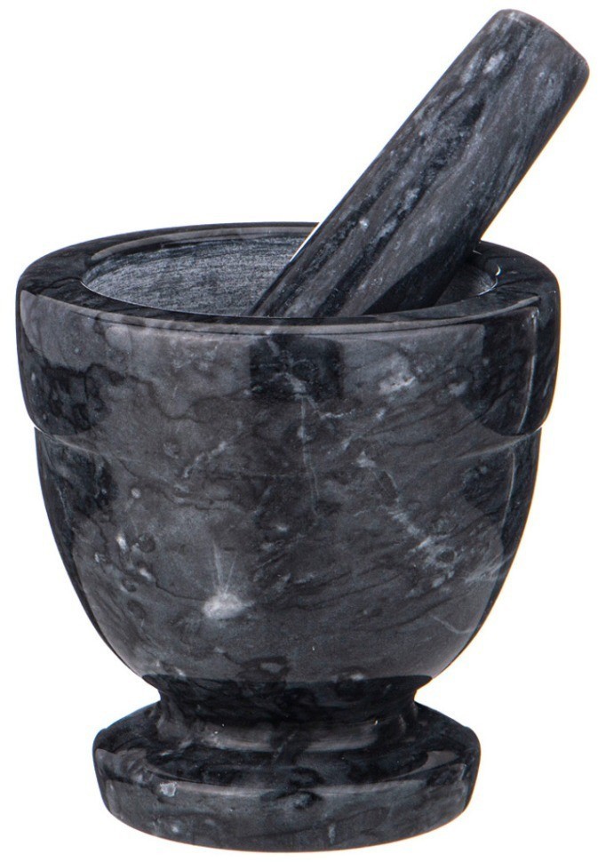 Ступка agness с пестиком диаметр=10,4 см высота=10,4 см (925-127)