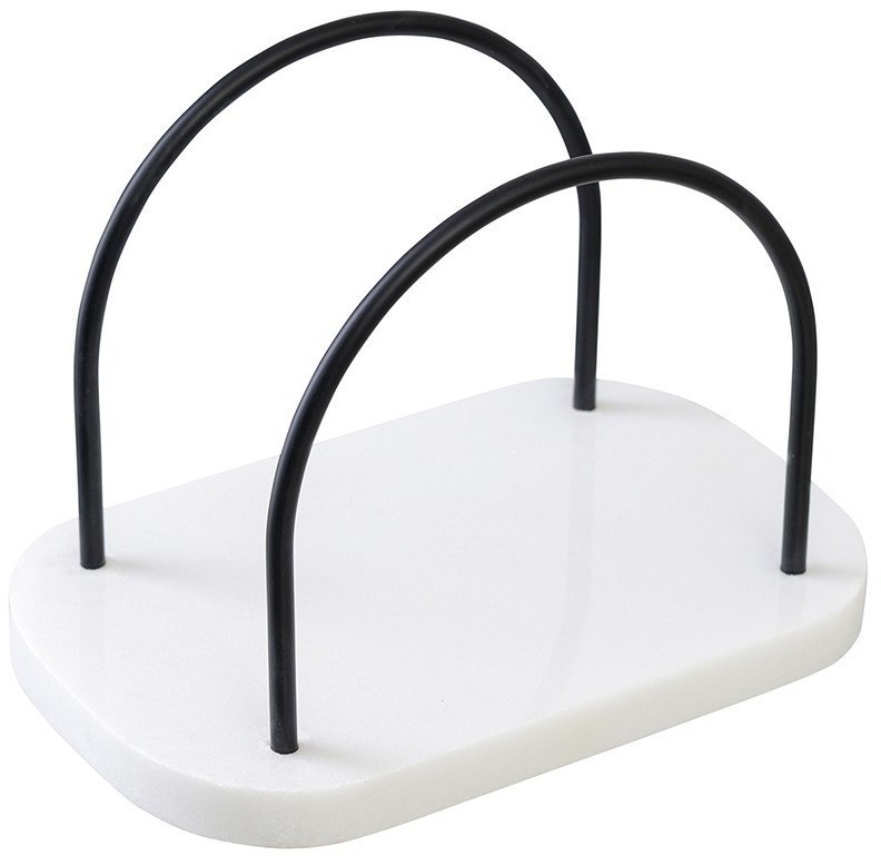 Салфетница marm, белый мрамор (76119)