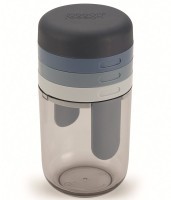 Терка спиралайзер с тремя лезвиями и контейнером для хранения spiro, синяя (71229)