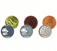 Терка спиралайзер с тремя лезвиями и контейнером для хранения spiro, синяя (71229)