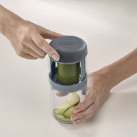 Терка спиралайзер с тремя лезвиями и контейнером для хранения spiro, синяя (71229)