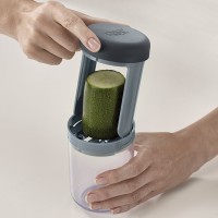 Терка спиралайзер с тремя лезвиями и контейнером для хранения spiro, синяя (71229)