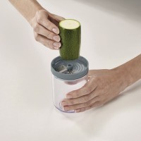 Терка спиралайзер с тремя лезвиями и контейнером для хранения spiro, синяя (71229)