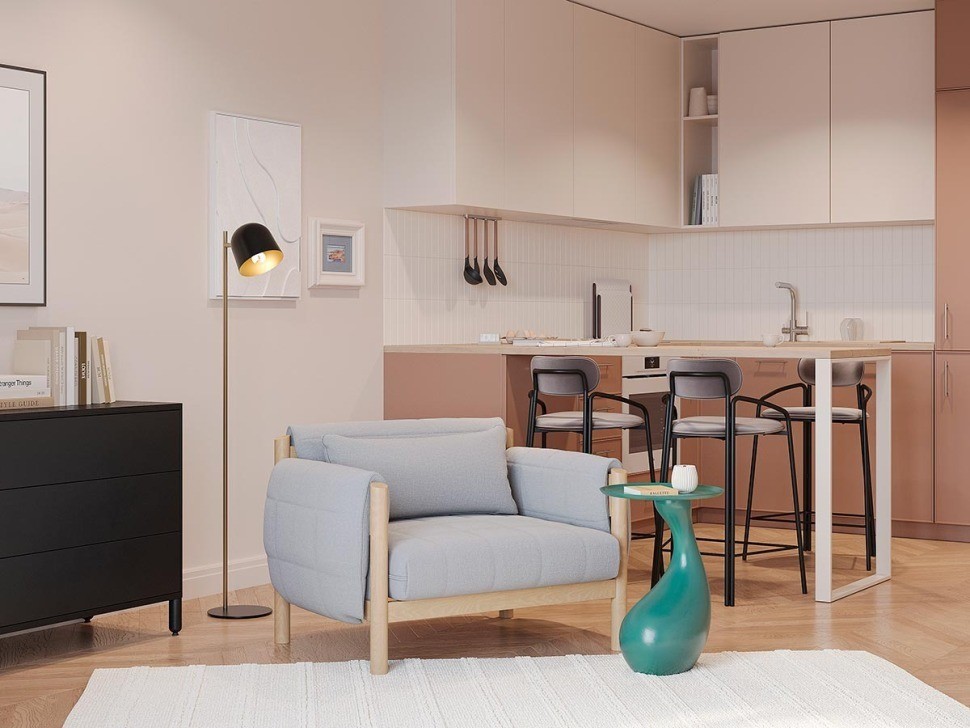 Торшер enkel kopp,142 см, черный/золотистый (76350)