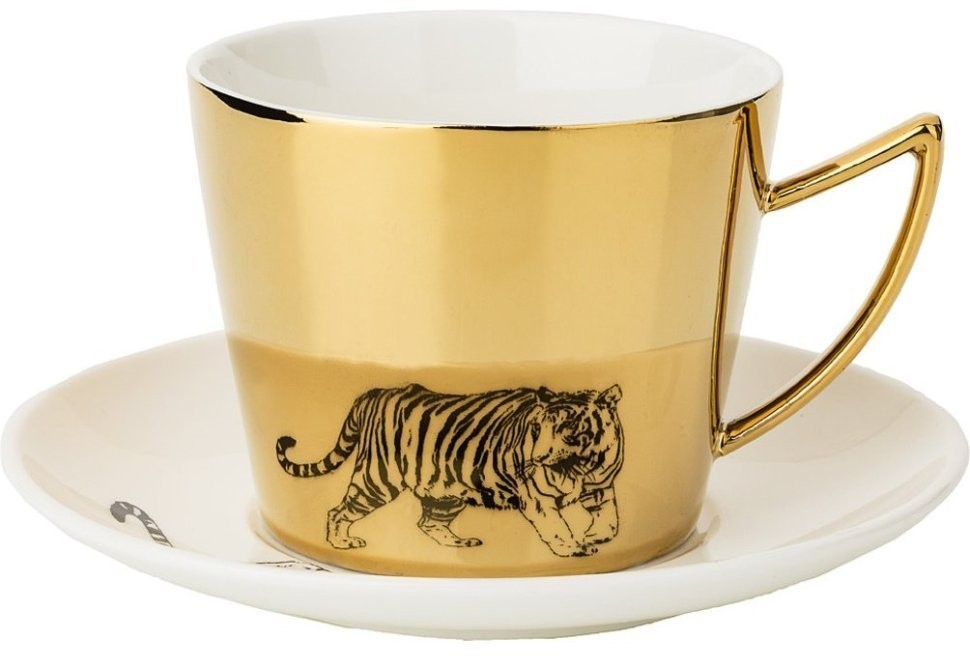 Чайный набор "tiger" на 1пер. 2пр. 220мл, золотой Lefard (91-092)