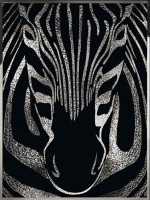 Картина Зебра с кристаллами Swarovski (2364)